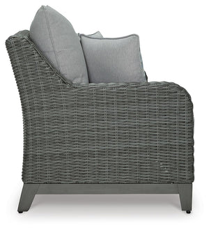 Elite Park Outdoor Loveseat with Cushion Gray