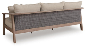 Harmony Headlands Outdoor Sofa with Cushion Natural/Gray