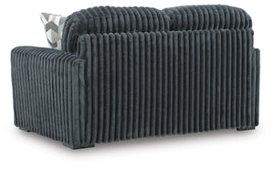 Midnight-Madness Stationary Loveseat Gunmetal