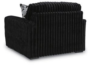 Midnight-Madness Stationary Oversized Chair Onyx