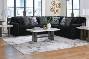 Midnight-Madness 3-Piece Sectional Onyx