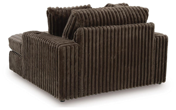 Midnight-Madness Stationary Oversized Chaise Chocolate