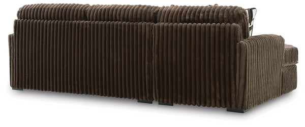 Midnight-Madness 2-Piece Sectional Sofa with Chaise Chocolate