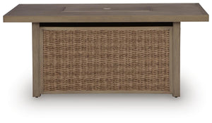 Laguna Heights Outdoor Fire Pit Table Beige