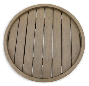 Marina Sun Outdoor Round End Table Beige