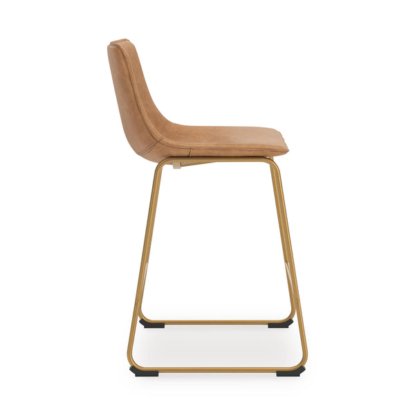 Ciabori Bar-Height Upholstered Stool Toast/Gold