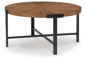 Crosstrail 3-Piece Occasional Table Set Brown