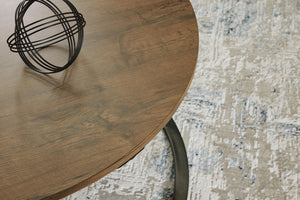 Cassbryn 3-Piece Occasional Table Set Brown/Black