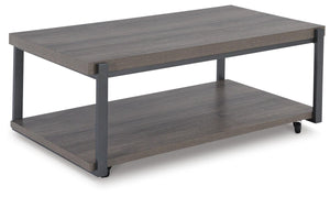 Wilmaden 3-Piece Occasional Table Set Gray/Black
