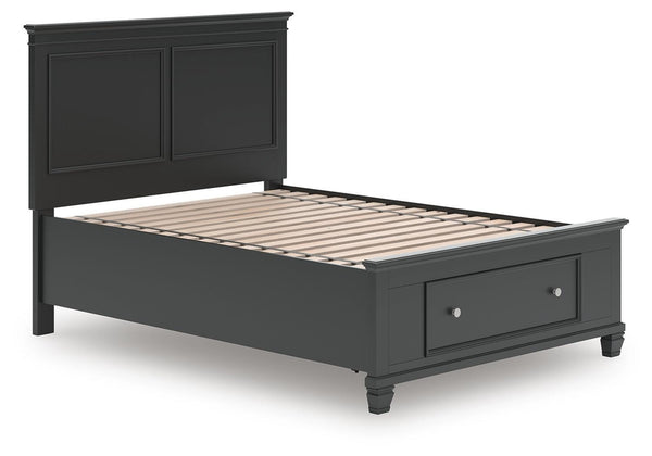 Lanolee Full Panel Storage Bed Black