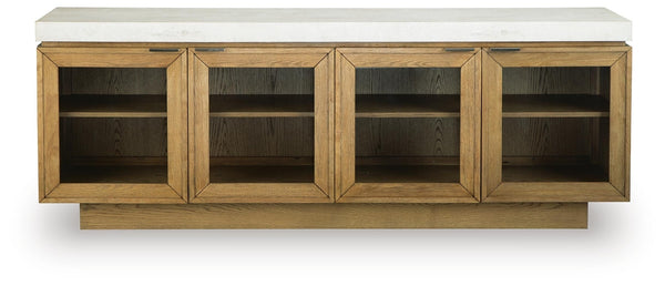 Adanworth Accent Cabinet Light Brown/Gray