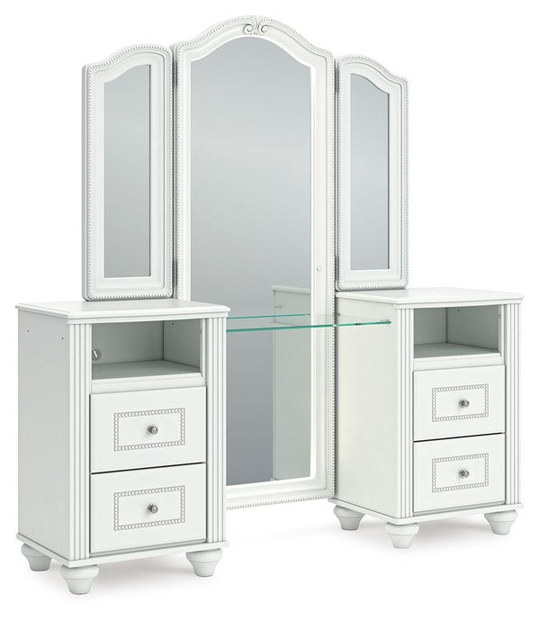 Kozlani Vanity with Mirror White