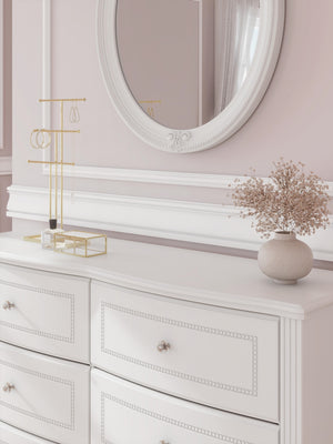 Kozlani Dresser & Mirror White