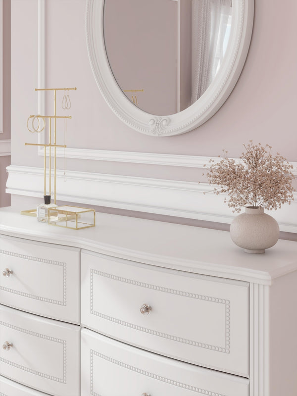 Kozlani Dresser & Mirror White
