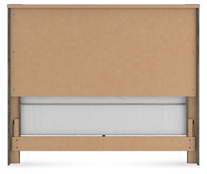 Frandern Queen Panel Bed Black/Gray