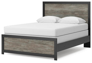 Broachmyn Queen Panel Bed Black/Gray