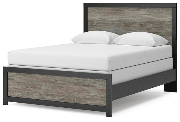 Broachmyn Queen Panel Bed Black/Gray