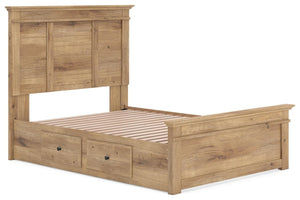 Makidern Full Panel Storage Bed Tan