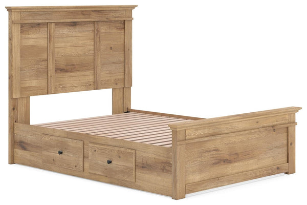 Makidern Full Panel Storage Bed Tan