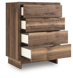Chirason 4-Drawer Chest Brown