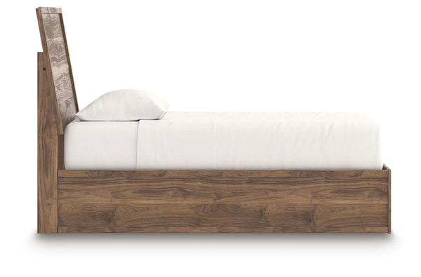 Chirason Twin Panel Bed Brown