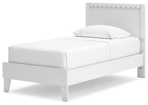 Hallityn Twin Panel Platform Bed White