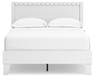 Hallityn Full Panel Platform Bed White
