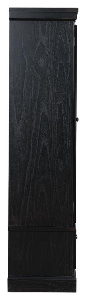 Greddinton 2-Door 2-Drawer Curio Black/Brown