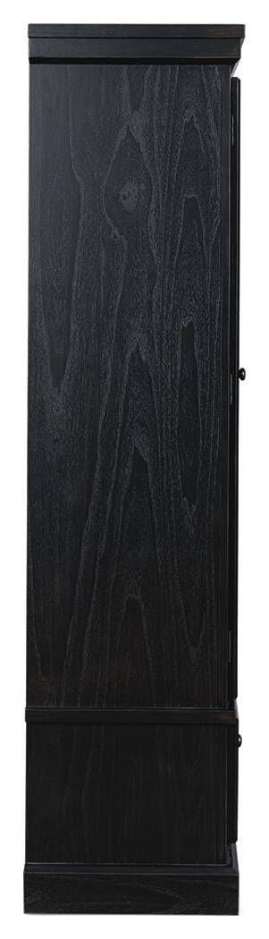 Greddinton 2-Door 2-Drawer Curio Black/Brown