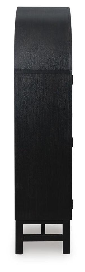 Greddinton Display Cabinet Black/Brown