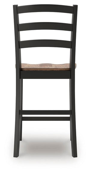 Wildenauer Counter-Height Barstool Brown/Black