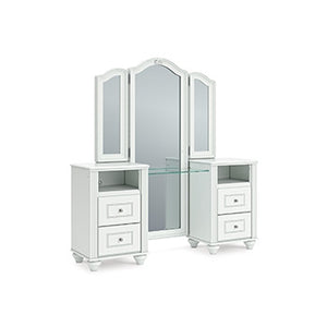 Kozlani 2-Drawer Vanity Cabinet White