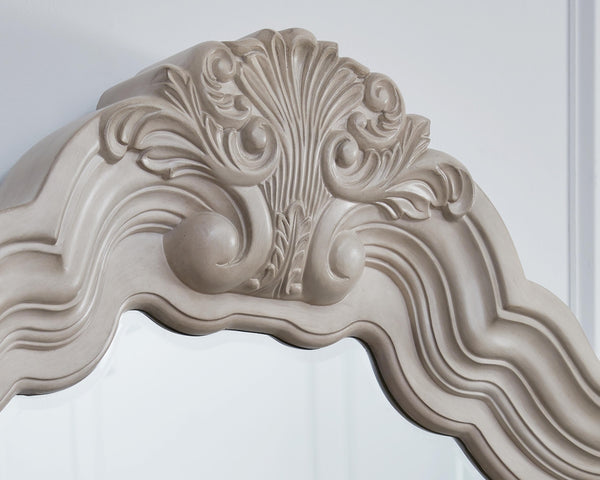 Bruchandi Bedroom Mirror Antique White