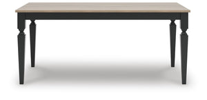 Brenkerton Rectangle Dining Table Grayish Brown/Black