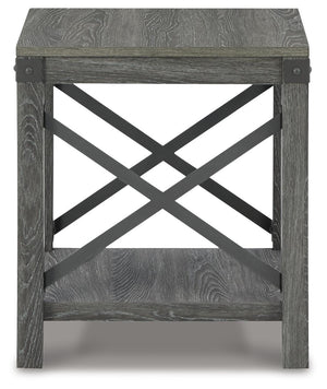 Freedan End Table Grayish Brown