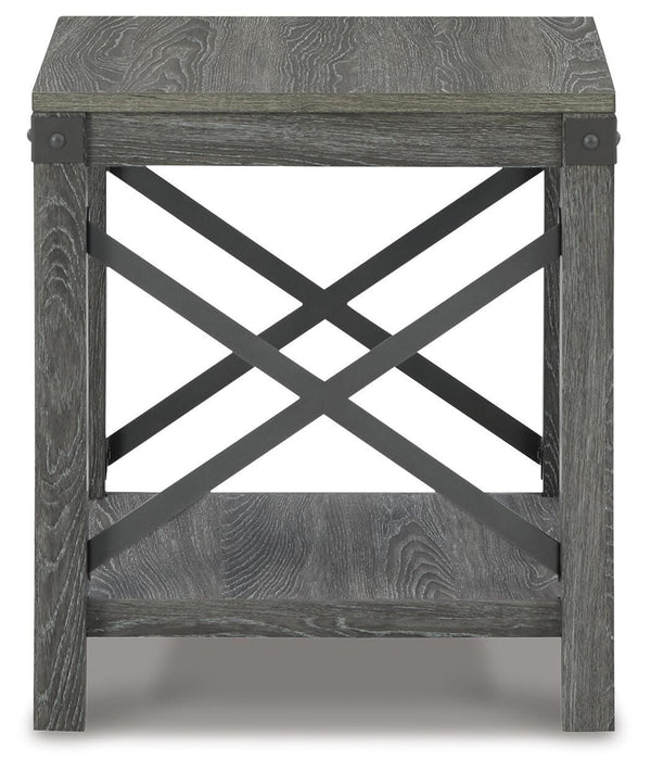 Freedan End Table Grayish Brown
