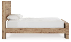 Hyanna Twin Panel Bed Tan Brown