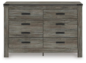 Frandern 6-Drawer Dresser Gray