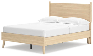 Cabinella Full Platform Panel Bed Tan