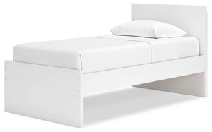 Onita Twin Panel Platform Bed White