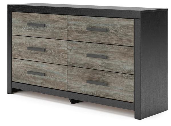 Broachmyn 6-Drawer Dresser Black/Gray
