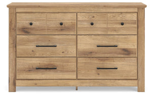 Makidern 6-Drawer Dresser Tan