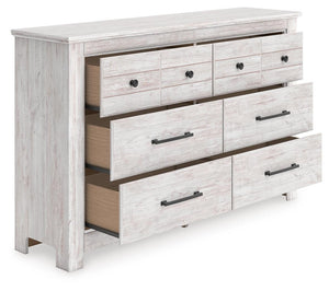 Makidern 6-Drawer Dresser Whitewash