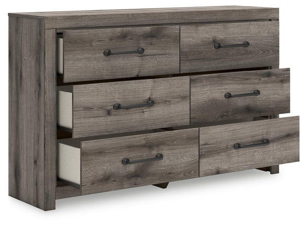 Graystorm 6-Drawer Dresser Brown Gray