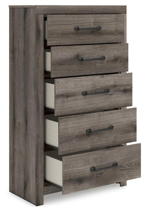 Graystorm 5-Drawer Chest Brown Gray