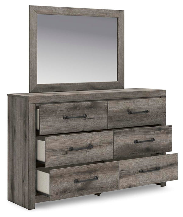 Graystorm 6-Drawer Dresser & Mirror Brown Gray