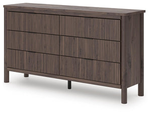 Pamytta 6-Drawer Dresser Brown