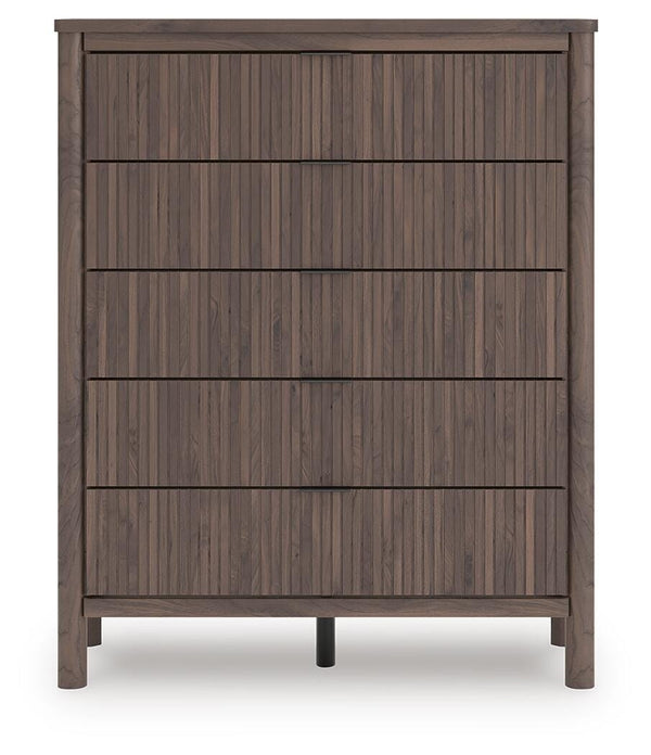 Pamytta Wide 5-Drawer Chest Brown