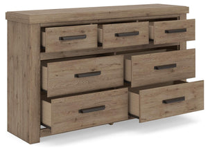 Oliandon 7-Drawer Dresser Light Brown