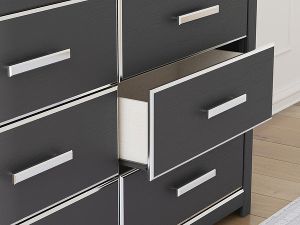 Zuraleus 6-Drawer Dresser Black